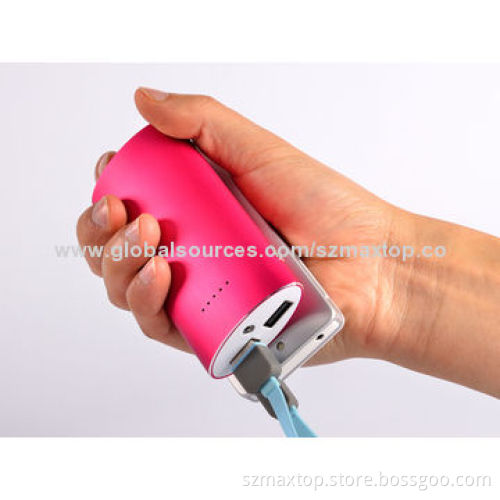 Special Mobile Phone Power Bank, 5200mAh Aluminum, with LED Light Function
